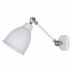 Бра Arte Lamp A2054AP-1WH в стиле Морской. Коллекция Braccio White. Подходит для интерьера Для офиса 