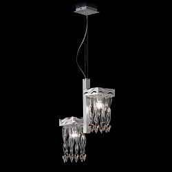 Подвесной светильник Lamp di Volpato Patrizia LP-530/S2 argento platina в стиле . Коллекция Alaska. Подходит для интерьера 