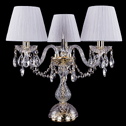 Настольная лампа декоративная Bohemia Ivele 1406L/3/141-39/G/SH32-160 в стиле . Коллекция Классика. Подходит для интерьера Для больших залов 