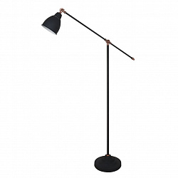 Торшер Arte Lamp A2054PN-1BK в стиле Лофт. Коллекция Braccio Black. Подходит для интерьера Для офиса 