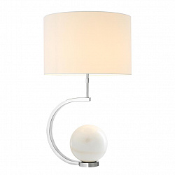 Настольная лампа декоративная DeLight Collection KM0762T-1 nickel в стиле Современный. Коллекция Luigi. Подходит для интерьера 