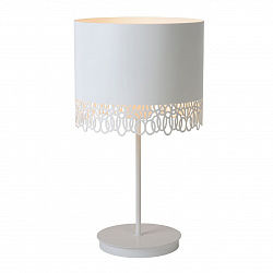 Настольная лампа Lucide 30577/01/31 в стиле Прованс. Коллекция Ferova White. Подходит для интерьера Для кухни 