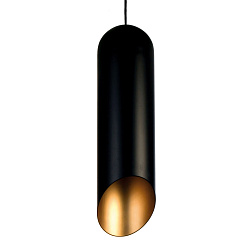 Подвесной светильник Tom Dixon Pipe Black Gold в стиле Лофт Современный Индустриальный. Коллекция Pipe. Подходит для интерьера 