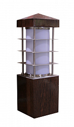 Уличный настенный светильник Oasis Light 67505W в стиле Современный. Коллекция INOX WOOD. Подходит для интерьера 