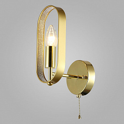 Бра Eurosvet 60077/1 золото в стиле Модерн. Коллекция Maglia. Подходит для интерьера Для гостиной 