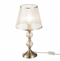 Настольная лампа декоративная Freya FR2685TL-01BZ в стиле Классический. Коллекция Inessa. Подходит для интерьера 