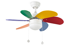 Люстра-вентилятор Faro Barcelona 33179FAR в стиле . Коллекция Palao Multicolor. Подходит для интерьера 