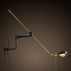 Настенный светильник Loft Concept 44.035.MT.BL.T1B в стиле . Коллекция Steampunk Extension Pole Light. Подходит для интерьера 
