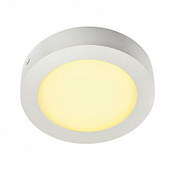 Светодиодный потолочный светильник SLV 162913 в стиле Современный. Коллекция Senser Round White. Подходит для интерьера Для спальни 