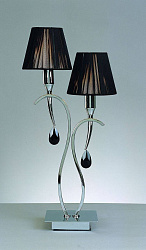 Настольная лампа Mantra 0350 в стиле Арт-деко. Коллекция Viena Black. Подходит для интерьера Для гостиной 
