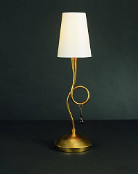 Настольная лампа Mantra 3545 в стиле Современный. Коллекция Paola Painted Gold. Подходит для интерьера Для спальни 