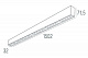 Подвесной светодиодный светильник 1, 5м 30Вт 48° Donolux DL18515S121B30.48.1500WB