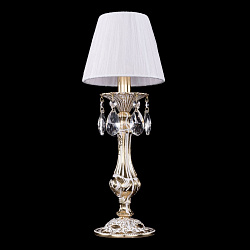Настольная лампа декоративная Bohemia Ivele 7003/1-33/GW/SH32-160 в стиле Классический. Коллекция 7003 Gold White. Подходит для интерьера Для гостиной 