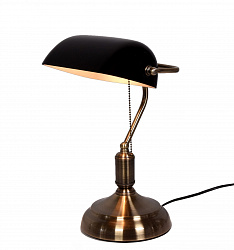Настольная лампа Lumina Deco LDT 305 BK в стиле Классический. Коллекция BANKER. Подходит для интерьера 
