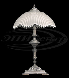 Настольная лампа Эпицентр Толедо/серебро ННБ21-2х60-061 в стиле . Коллекция Толедо. Подходит для интерьера 
