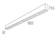 Подвесной светодиодный светильник 1, 5м 30Вт 48° Donolux DL18515S121W30.48.1500BW