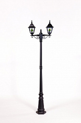 Уличный наземный светильник Oasis Light 79909М A lgG Bl в стиле Классический. Коллекция QUADRO M LEAD GLASS. Подходит для интерьера 
