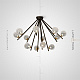Серия потолочных люстр с шарообразными плафонами из кракелированного стекла на лучевом каркасе Lampatron INGELA CH