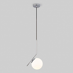 Подвесной светильник Eurosvet 50152/1 хром в стиле Хай-тек. Коллекция Frost. Подходит для интерьера Для прихожей 
