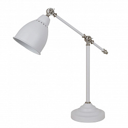 Настольная лампа офисная Arte Lamp A2054LT-1WH в стиле Морской. Коллекция Braccio White. Подходит для интерьера Для офиса 