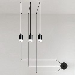 Подвесной светильник Loft Concept 40.164 в стиле . Коллекция Vibia Wireflow Suspension Lamp. Подходит для интерьера 