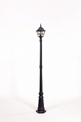 Уличный наземный светильник Oasis Light 79909М lgY Bl в стиле Классический. Коллекция QUADRO M LEAD GLASS. Подходит для интерьера 