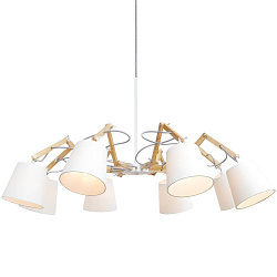 Подвесная люстра Arte Lamp A5700LM-8WH в стиле Современный. Коллекция Pinocchio. Подходит для интерьера Для офиса 