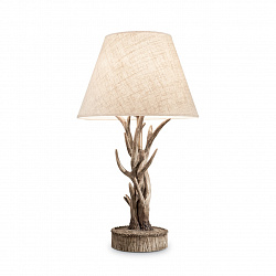 Настольная лампа декоративная Ideal Lux CHALET TL1 в стиле Кантри. Коллекция Chalet. Подходит для интерьера Для гостиной 