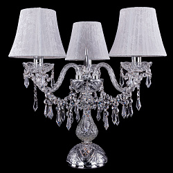 Настольная лампа декоративная Bohemia Ivele 1403L/3/141-39/Ni/SH41-160 в стиле . Коллекция Классика. Подходит для интерьера Для больших залов 