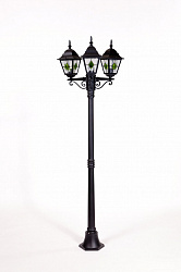 Уличный наземный светильник Oasis Light 79908М B lgG Bl в стиле Классический. Коллекция QUADRO M LEAD GLASS. Подходит для интерьера 