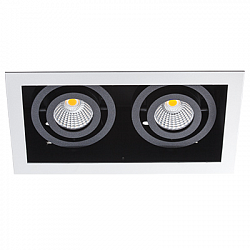 Встраиваемый светильник Italline DL 3015 white/black в стиле Современный. Коллекция DL 30. Подходит для интерьера 