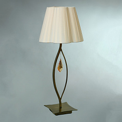 Настольная лампа Brizzi BT 03203/1 Bronze Cream в стиле Арт-деко. Коллекция 03203 Bronze. Подходит для интерьера Для спальни 