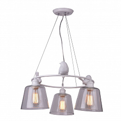 Подвесная люстра Arte Lamp A4289LM-3WH в стиле Прованс. Коллекция Passero. Подходит для интерьера Для кухни 