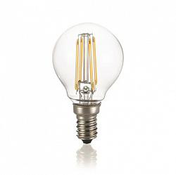 Лампа светодиодная Ideal Lux E14 04W SFERA TRASP 3000K в стиле . Коллекция CLASSIC. Подходит для интерьера 