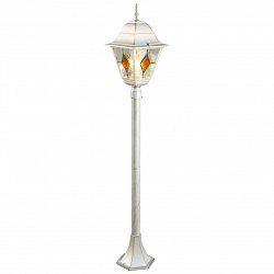 Наземный высокий светильник Arte Lamp A1016PA-1WG в стиле Тиффани. Коллекция Berlin. Подходит для интерьера 