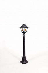 Уличный наземный светильник Oasis Light 79907М lgY Bl в стиле Классический. Коллекция QUADRO M LEAD GLASS. Подходит для интерьера 