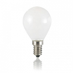 Лампа светодиодная Ideal Lux E14 04W SFERA BIANCO 3000K в стиле . Коллекция CLASSIC. Подходит для интерьера 