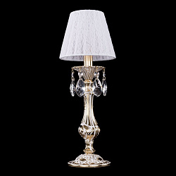 Настольная лампа декоративная Bohemia Ivele 7003/1-33/GW/SH13-160 в стиле Классический. Коллекция 7003 Gold White. Подходит для интерьера Для гостиной 