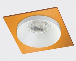 Встраиваемый светильник Italline SP SOLO white + SP01 gold в стиле Современный. Коллекция SOLO. Подходит для интерьера 