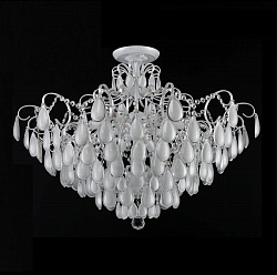 Потолочная люстра Crystal Lux SEVILIA PL9 SILVER в стиле Арт-деко. Коллекция Sevilia Silver. Подходит для интерьера Для гостиной 