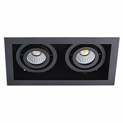 Встраиваемый светильник Italline DL 3015 black в стиле Современный. Коллекция DL 30. Подходит для интерьера 