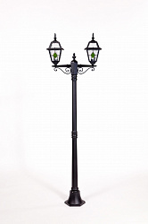 Уличный наземный светильник Oasis Light 91108 А lgG Bl в стиле Классический. Коллекция FARO LEAD GLASS. Подходит для интерьера 