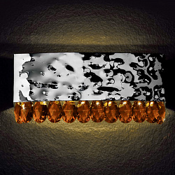 Настенный светильник Lamp di Volpato Patrizia LP-452/APP38 cromo ambra в стиле . Коллекция Magma. Подходит для интерьера 
