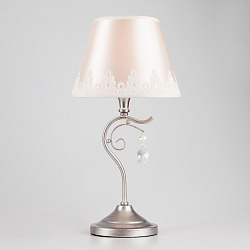 Настольная лампа декоративная Eurosvet 01022/1 серебро в стиле Арт-деко. Коллекция Incanto. Подходит для интерьера Для спальни 