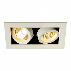 Встраиваемый светильник SLV 115521 в стиле Современный. Коллекция Kadux GU10 White. Подходит для интерьера Для магазина 