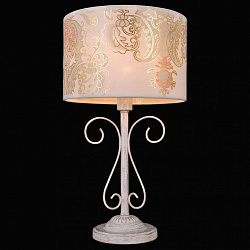 Настольная лампа декоративная Natali Kovaltseva VANITI 75059/1T IVORY в стиле Флористика. Коллекция Vaniti. Подходит для интерьера Гостиная 
