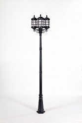 Уличный наземный светильник Oasis Light 81210 B BL в стиле кованый Классический. Коллекция BARSELONA. Подходит для интерьера 