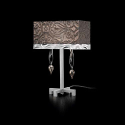 Настольная лампа Lamp di Volpato Patrizia LP-530/LP argento platina в стиле . Коллекция Alaska. Подходит для интерьера 