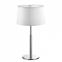 Настольная лампа декоративная Ideal Lux HILTON TL1 BIANCO в стиле Современный. Коллекция Hilton. Подходит для интерьера Для гостиной 