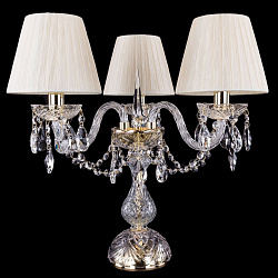 Настольная лампа декоративная Bohemia Ivele 1406L/3/141-39/G/SH33-160 в стиле . Коллекция Классика. Подходит для интерьера Для больших залов 